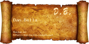 Dan Bella névjegykártya